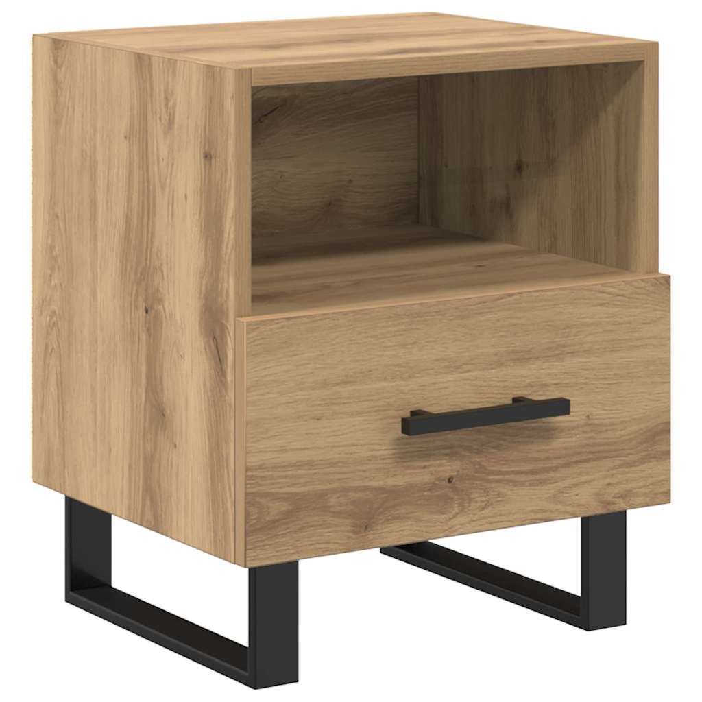 Bedside Cabinet with Drawer 2 pcs Artisan Oak 40 x 35 x 47.5 cm