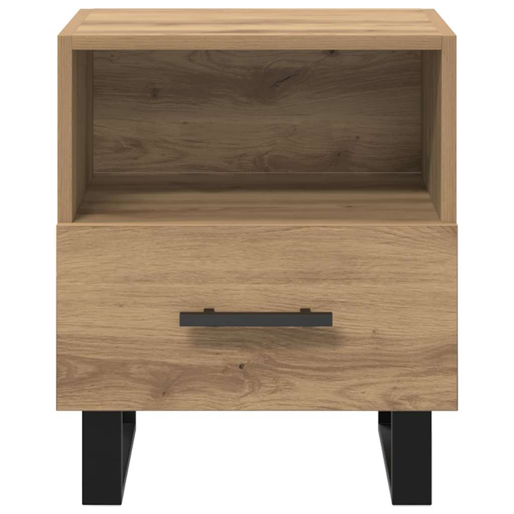 Bedside Cabinet with Drawer 2 pcs Artisan Oak 40 x 35 x 47.5 cm