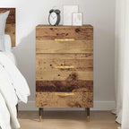 Bedside Cabinet Old Wood 40 x 40 x 66 cm Engineered Wood