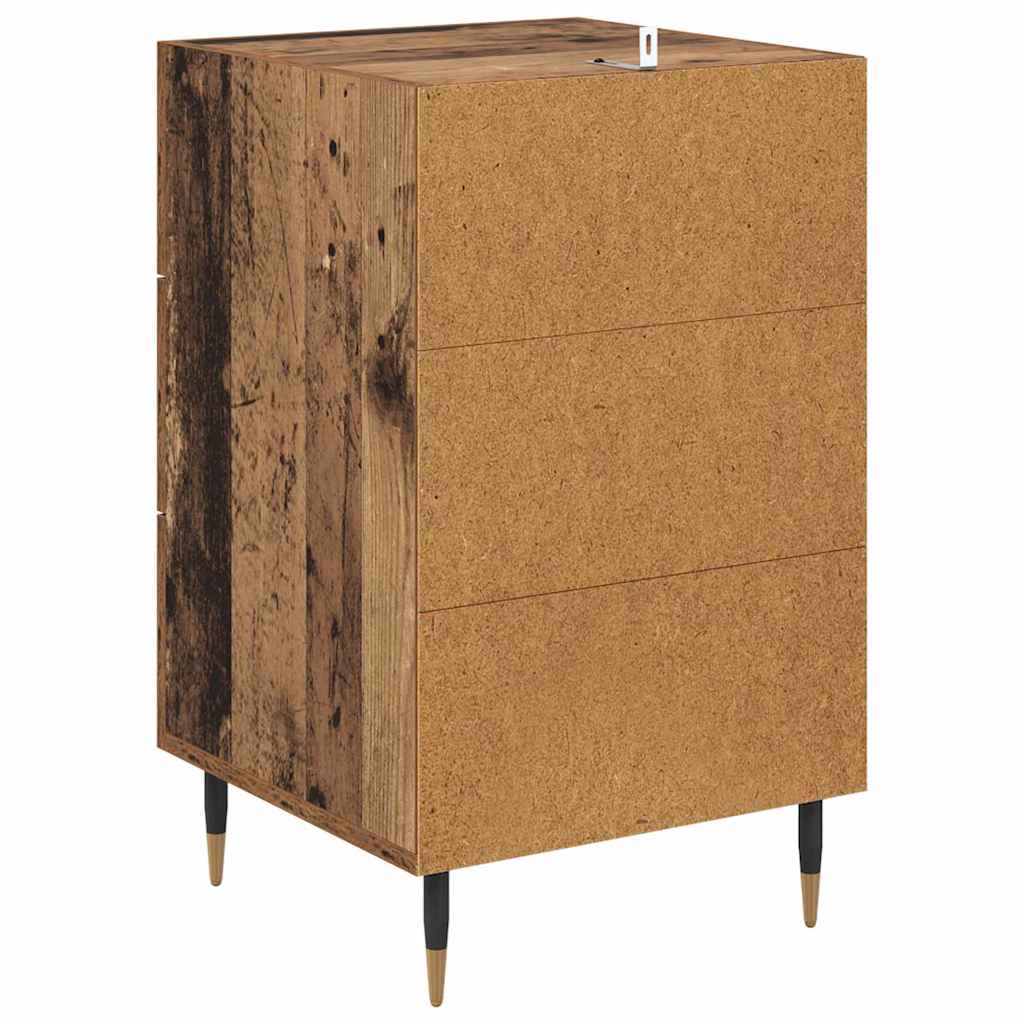 Bedside Cabinet Old Wood 40 x 40 x 66 cm Engineered Wood