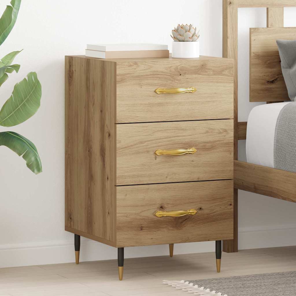Bedside Cabinet Artisan Oak 40 x 40 x 66 cm Engineered Wood