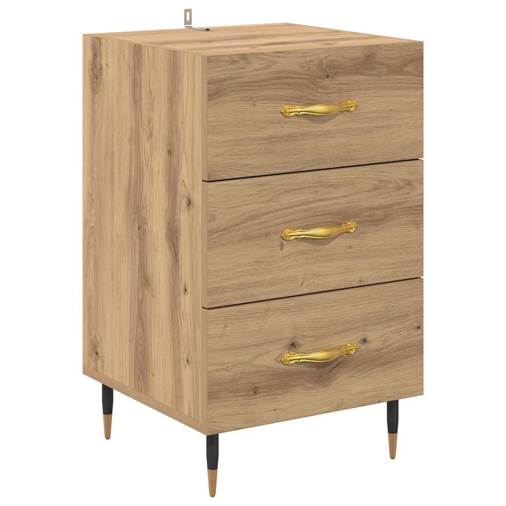 Bedside Cabinet Artisan Oak 40 x 40 x 66 cm Engineered Wood