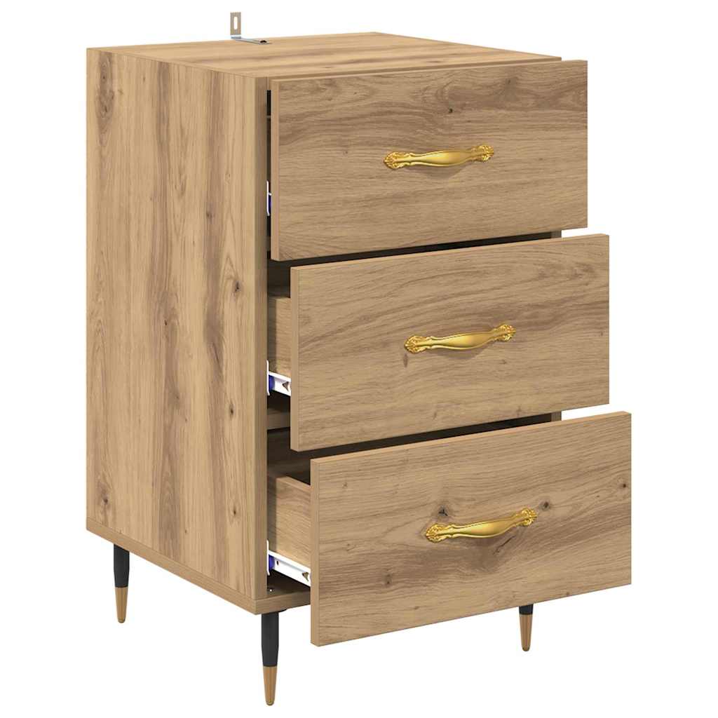 Bedside Cabinet Artisan Oak 40 x 40 x 66 cm Engineered Wood