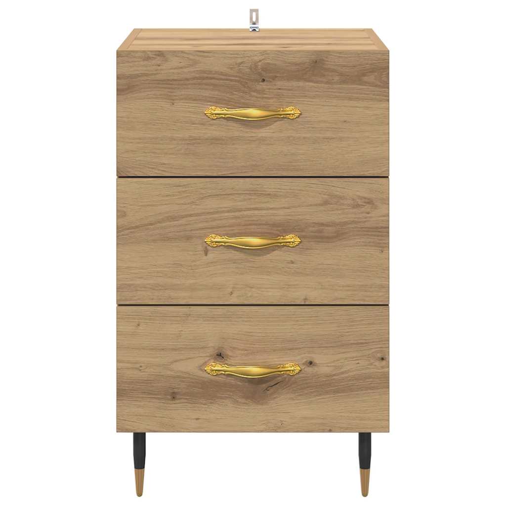 Bedside Cabinet Artisan Oak 40 x 40 x 66 cm Engineered Wood