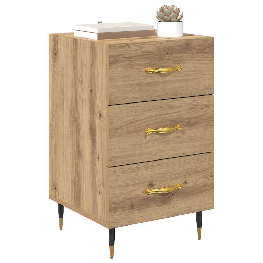 Bedside Cabinet Artisan Oak 40 x 40 x 66 cm Engineered Wood