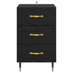 Bedside Cabinet Black Oak 40 x 40 x 66 cm Engineered Wood