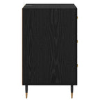 Bedside Cabinet Black Oak 40 x 40 x 66 cm Engineered Wood