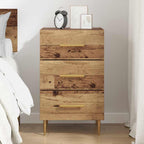Bedside Cabinet with Drawer Old Wood 40 x 40 x 66 cm Engineered Wood
