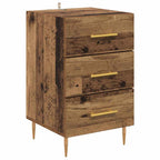 Bedside Cabinet with Drawer Old Wood 40 x 40 x 66 cm Engineered Wood