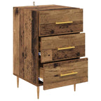 Bedside Cabinet with Drawer Old Wood 40 x 40 x 66 cm Engineered Wood