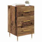 Bedside Cabinet with Drawer Old Wood 40 x 40 x 66 cm Engineered Wood