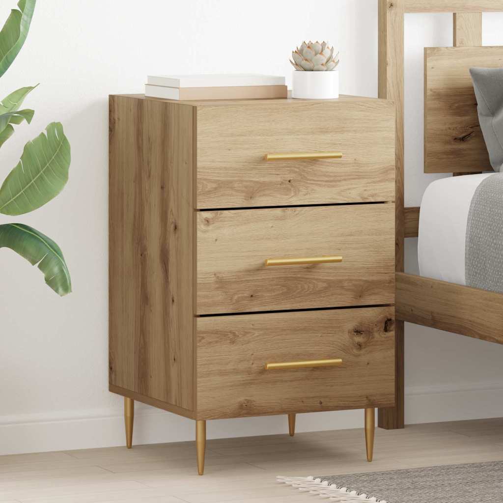 Bedside Cabinet Artisan Oak 40 x 40 x 66 cm Engineered Wood