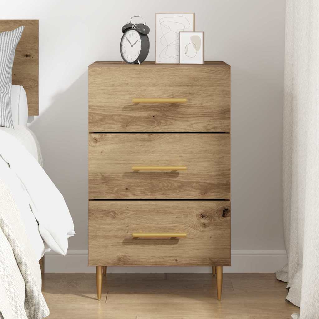 Bedside Cabinet Artisan Oak 40 x 40 x 66 cm Engineered Wood