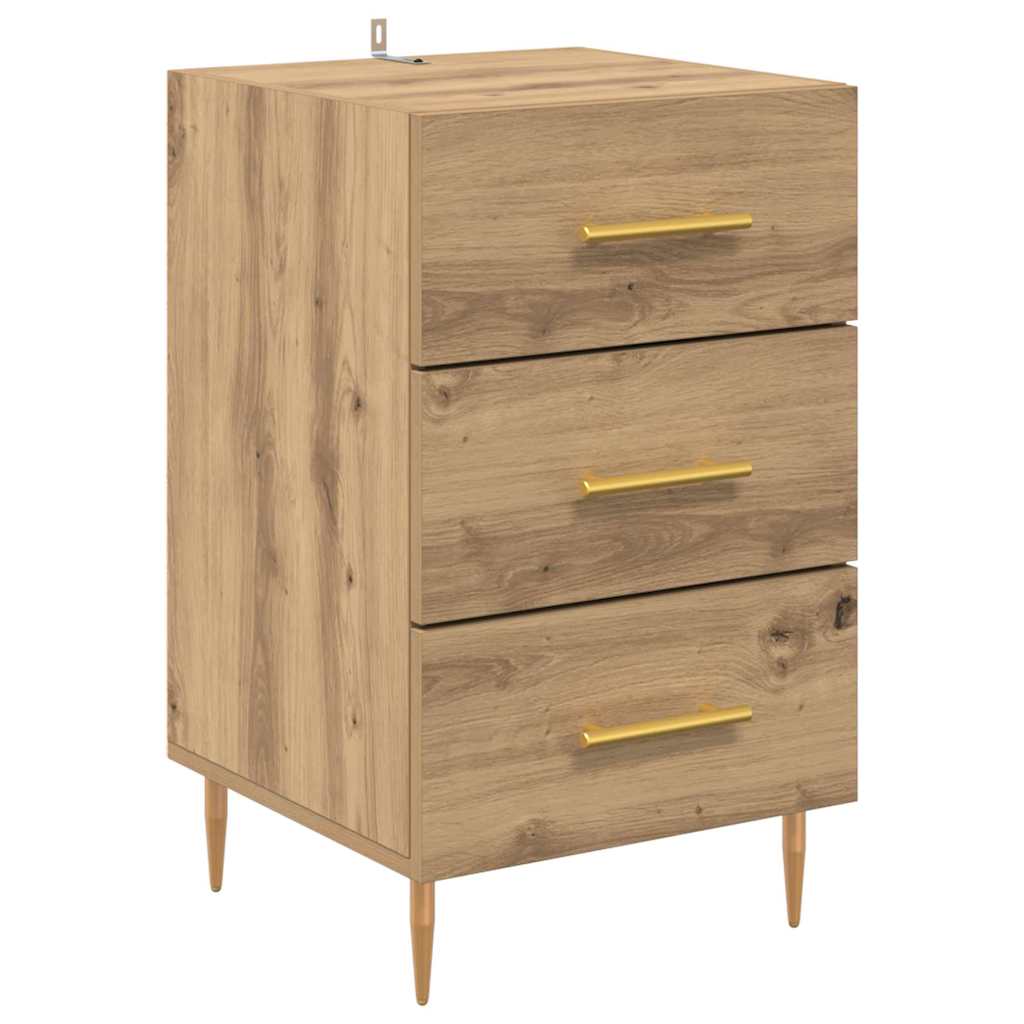 Bedside Cabinet Artisan Oak 40 x 40 x 66 cm Engineered Wood