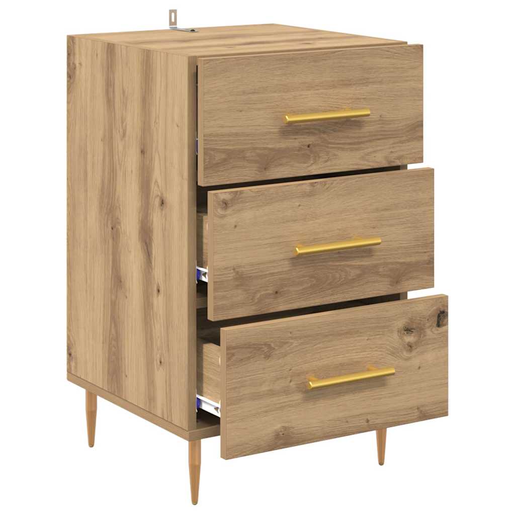 Bedside Cabinet Artisan Oak 40 x 40 x 66 cm Engineered Wood