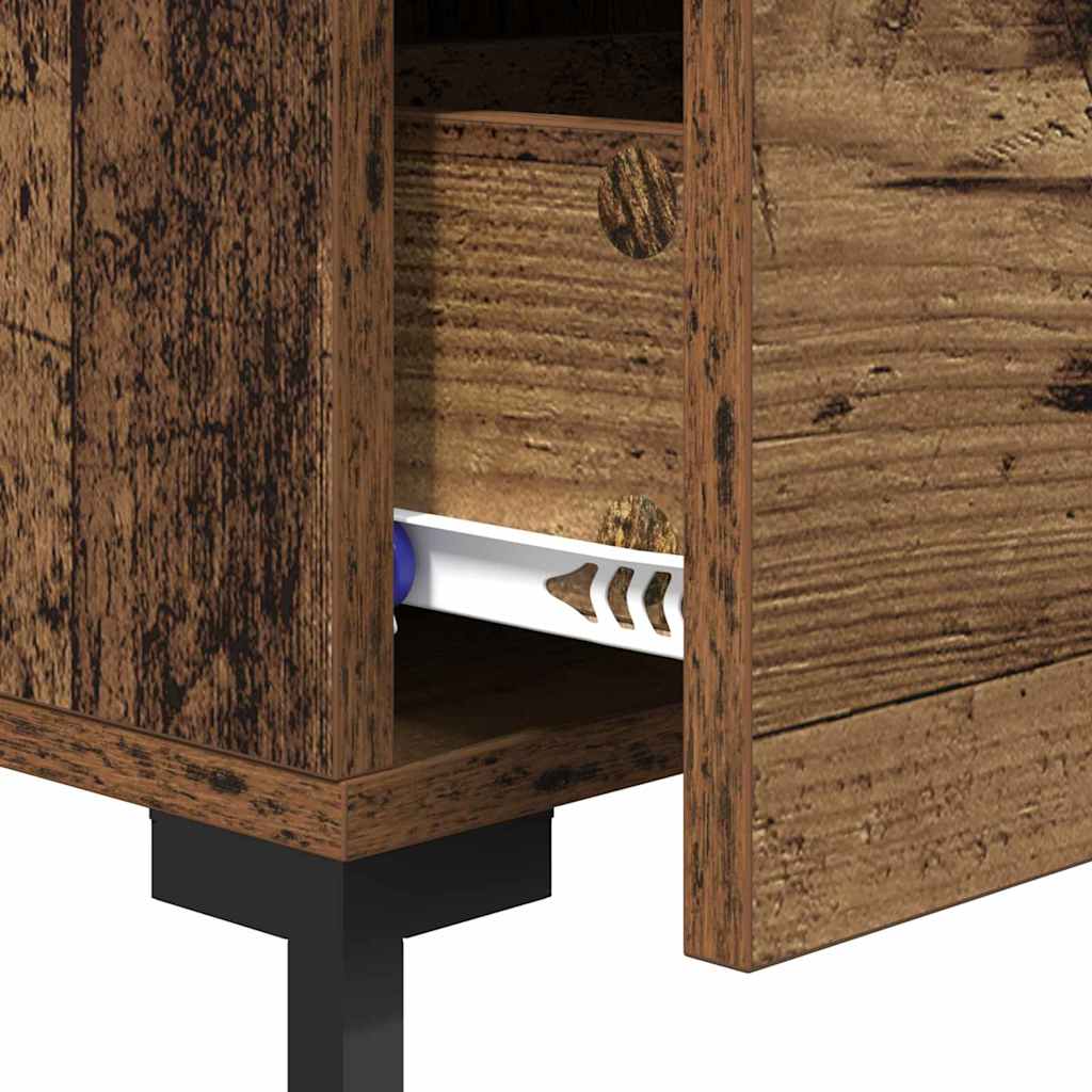Bedside Cabinet Old Wood 40 x 40 x 66 cm Engineered Wood