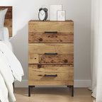 Bedside Cabinet Old Wood 40 x 40 x 66 cm Engineered Wood