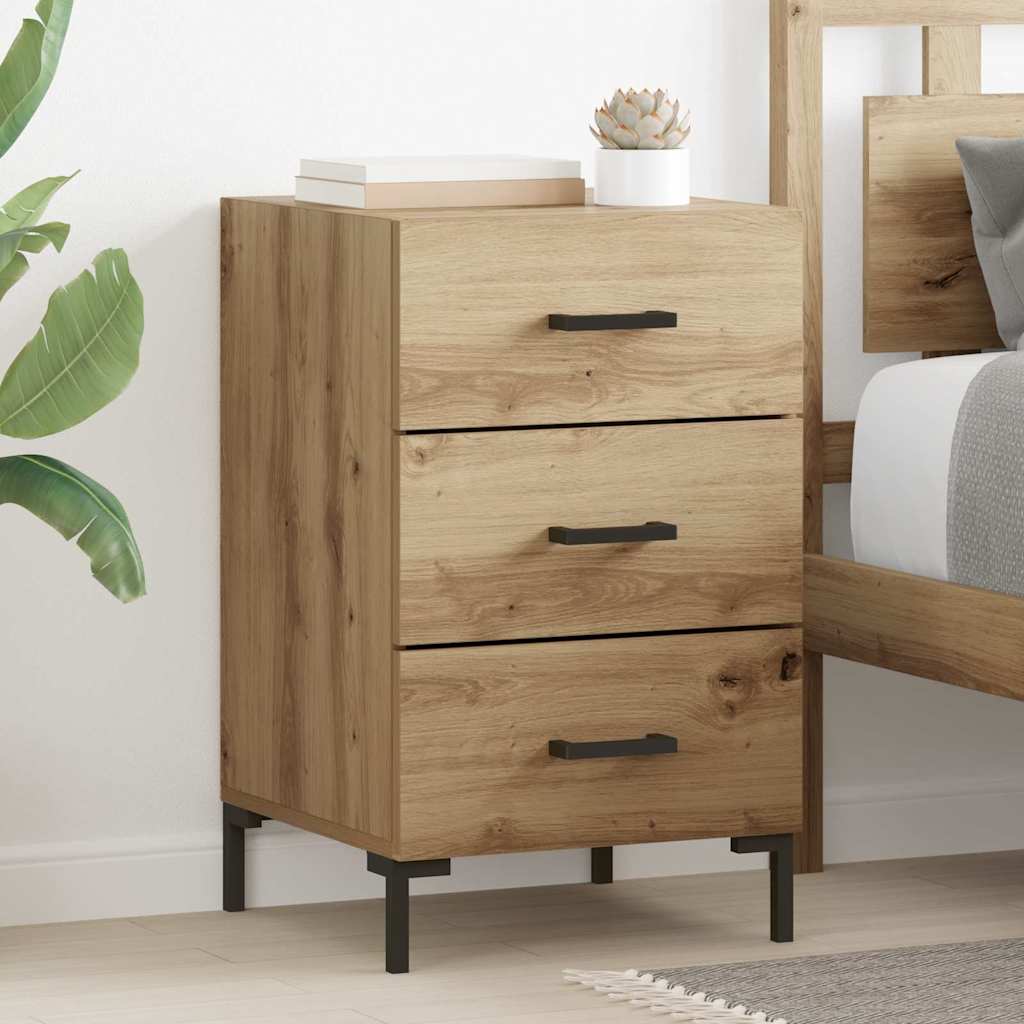 Bedside Cabinet Artisan Oak 40 x 40 x 66 cm Engineered Wood