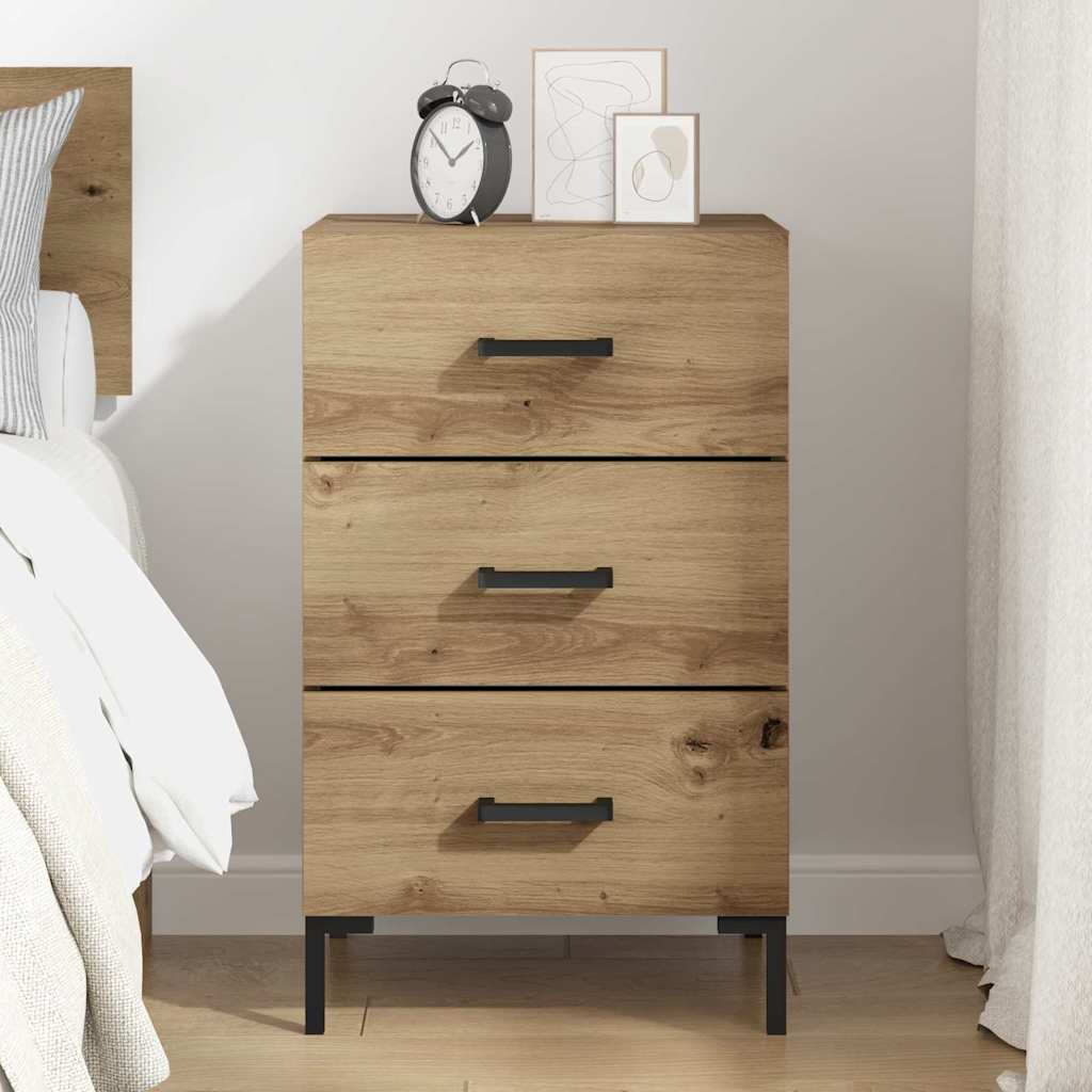 Bedside Cabinet Artisan Oak 40 x 40 x 66 cm Engineered Wood