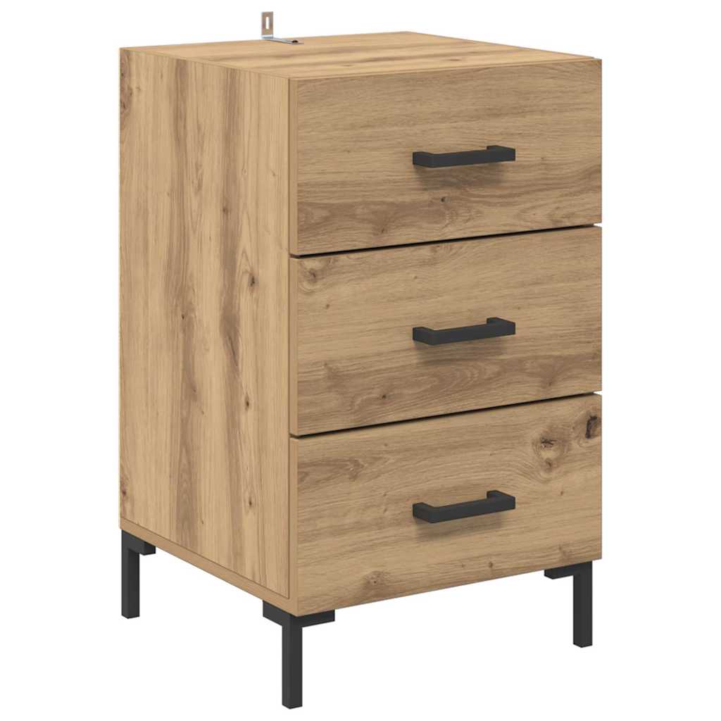 Bedside Cabinet Artisan Oak 40 x 40 x 66 cm Engineered Wood