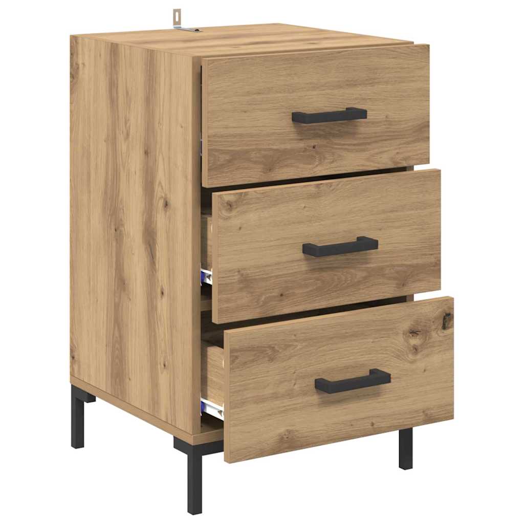 Bedside Cabinet Artisan Oak 40 x 40 x 66 cm Engineered Wood