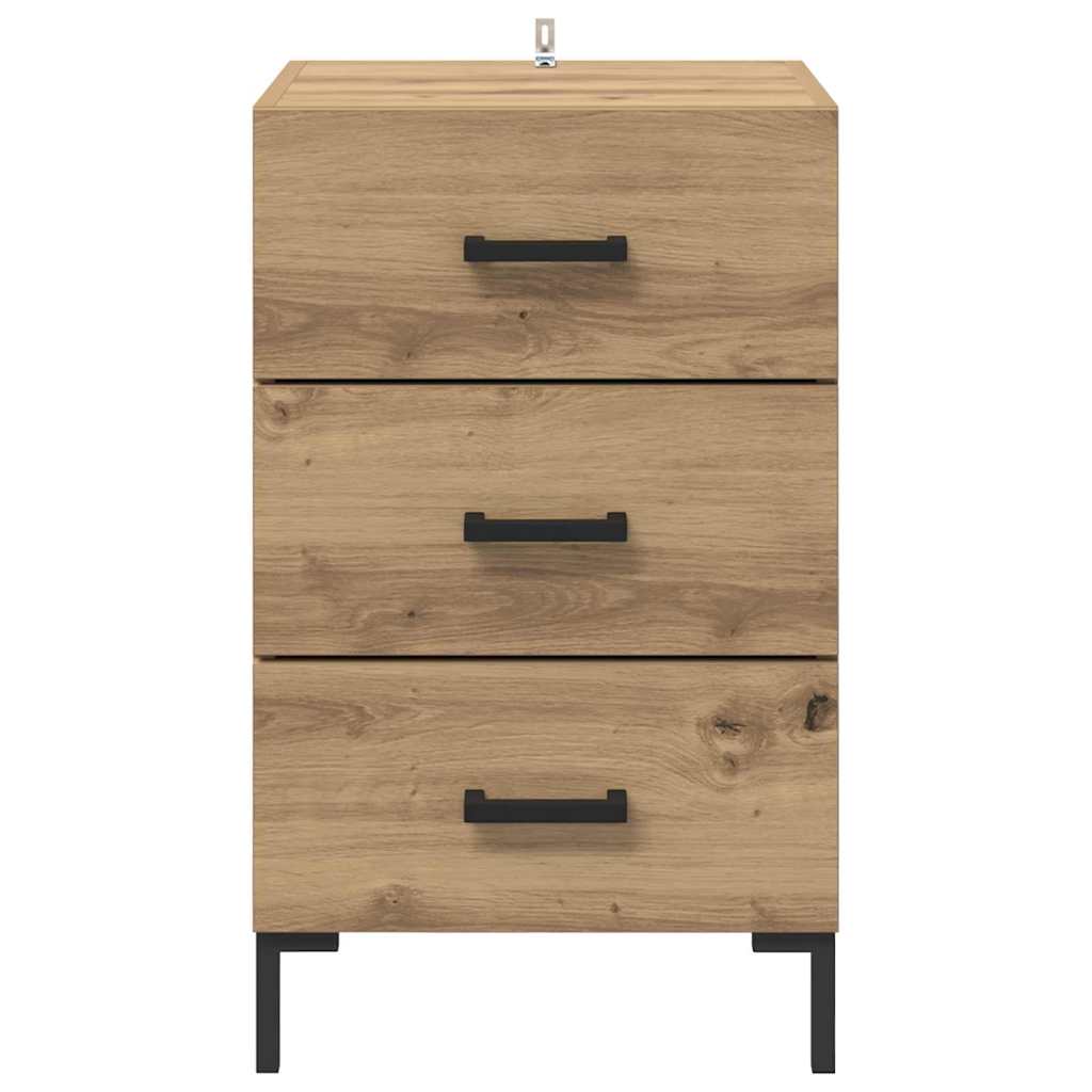 Bedside Cabinet Artisan Oak 40 x 40 x 66 cm Engineered Wood