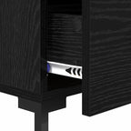 Bedside Cabinet Black Oak 40 x 40 x 66 cm Engineered Wood