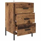 Bedside Cabinet Old Wood 40 x 40 x 66 cm Engineered Wood