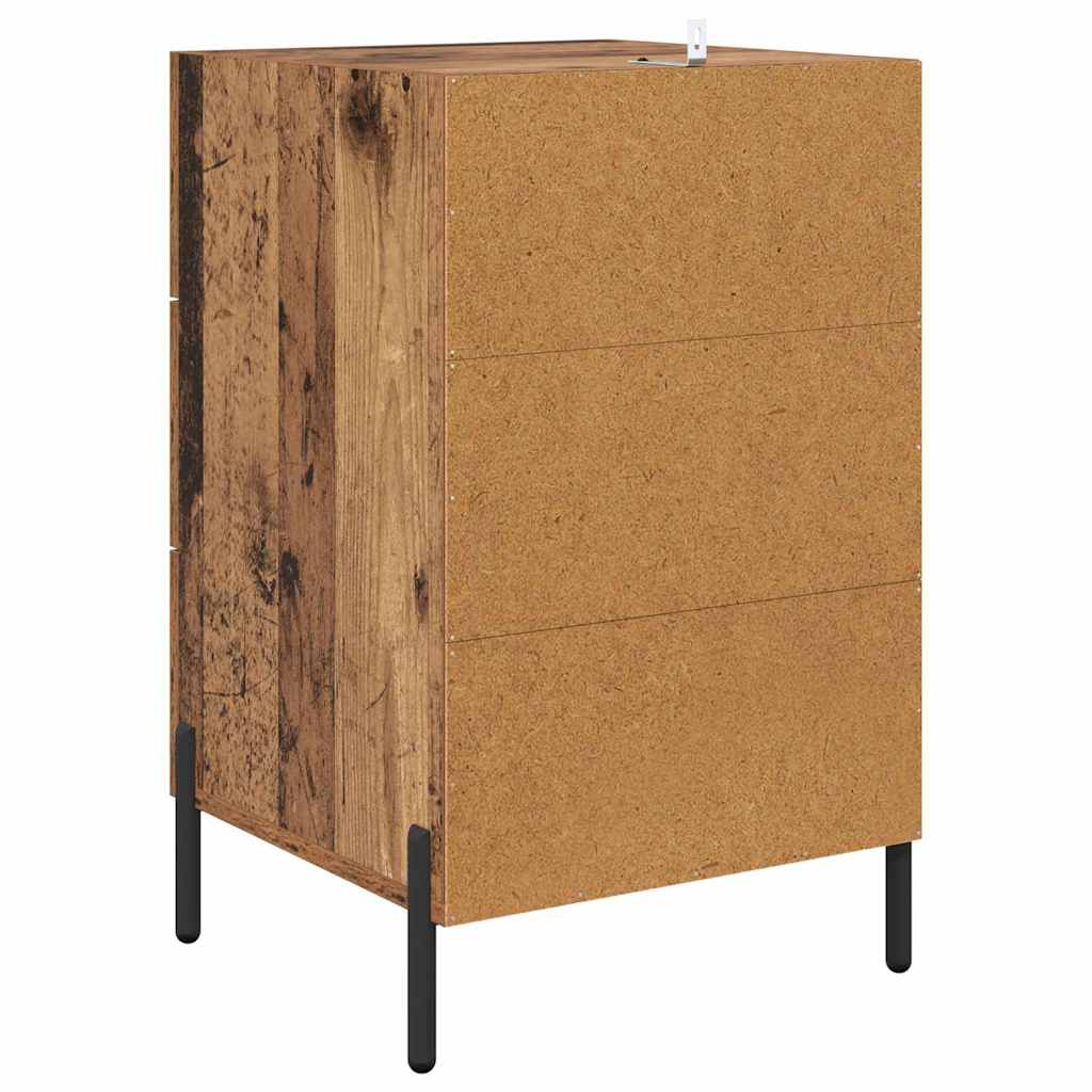 Bedside Cabinet Old Wood 40 x 40 x 66 cm Engineered Wood