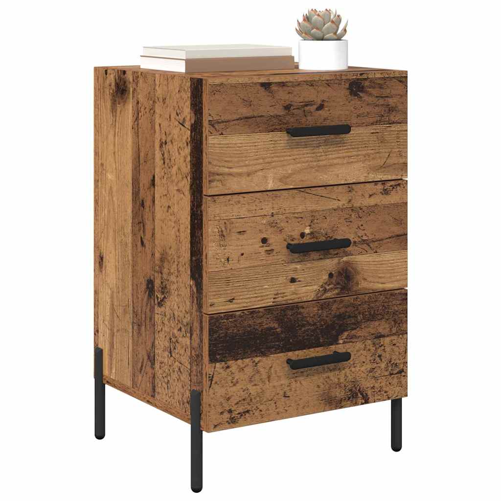Bedside Cabinet Old Wood 40 x 40 x 66 cm Engineered Wood