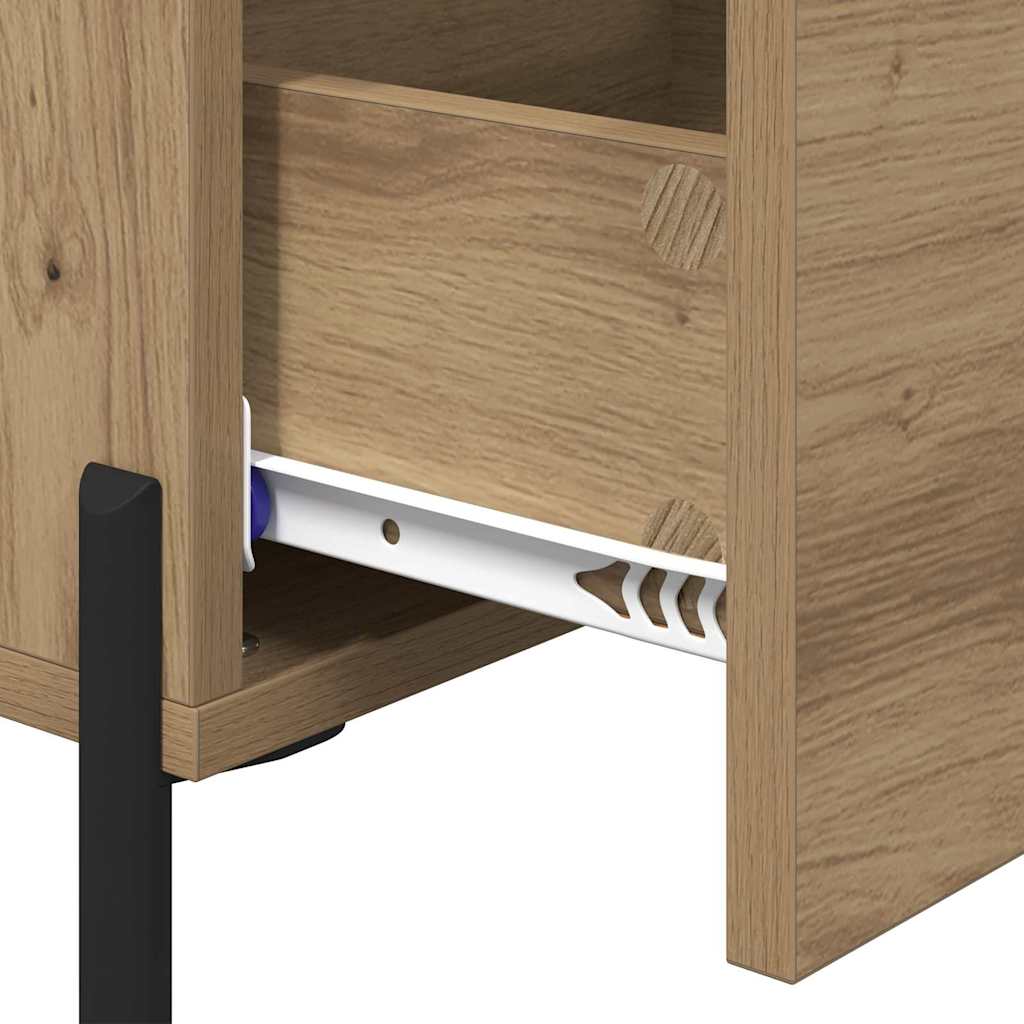 Bedside Cabinet Artisan Oak 40 x 40 x 66 cm Engineered Wood