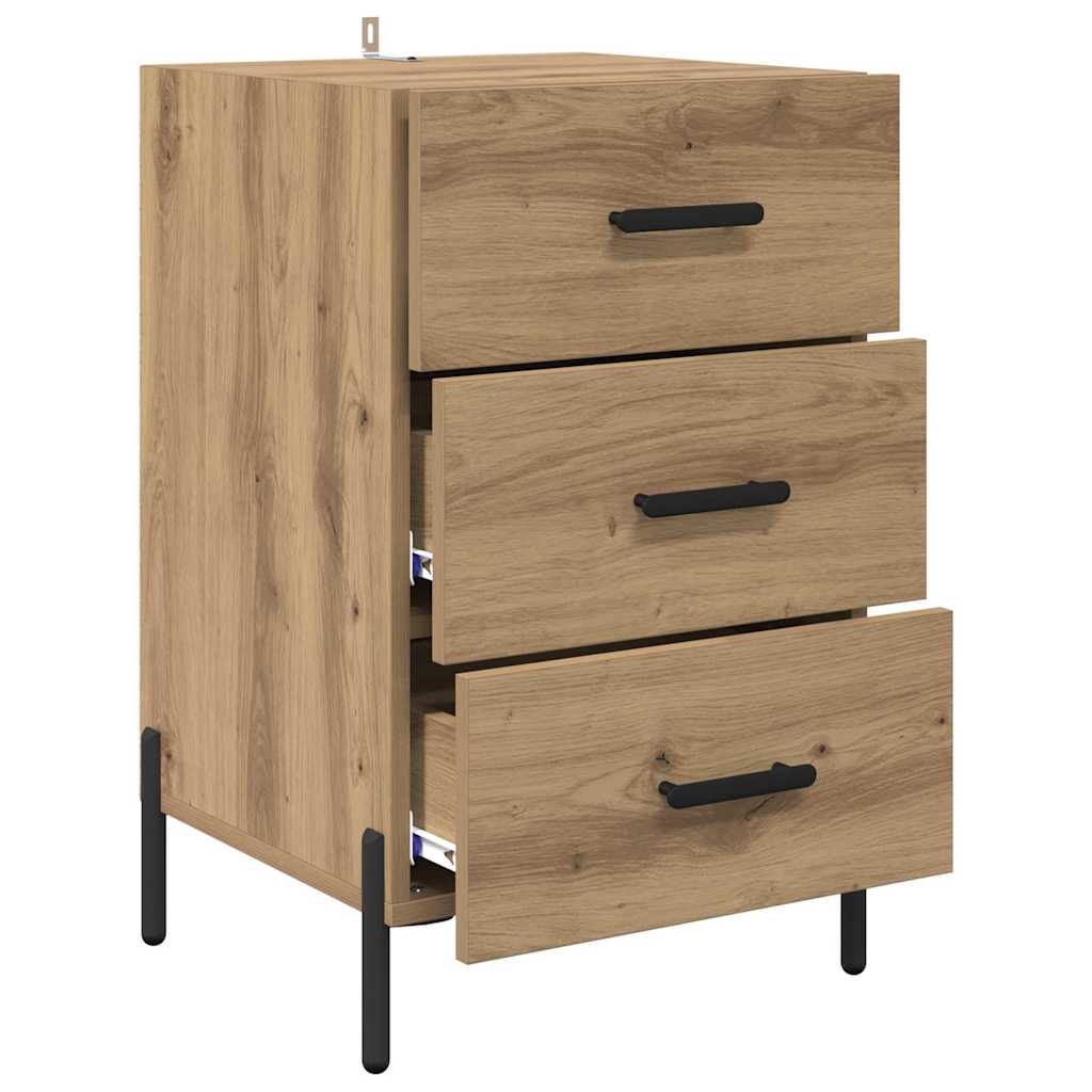 Bedside Cabinet Artisan Oak 40 x 40 x 66 cm Engineered Wood