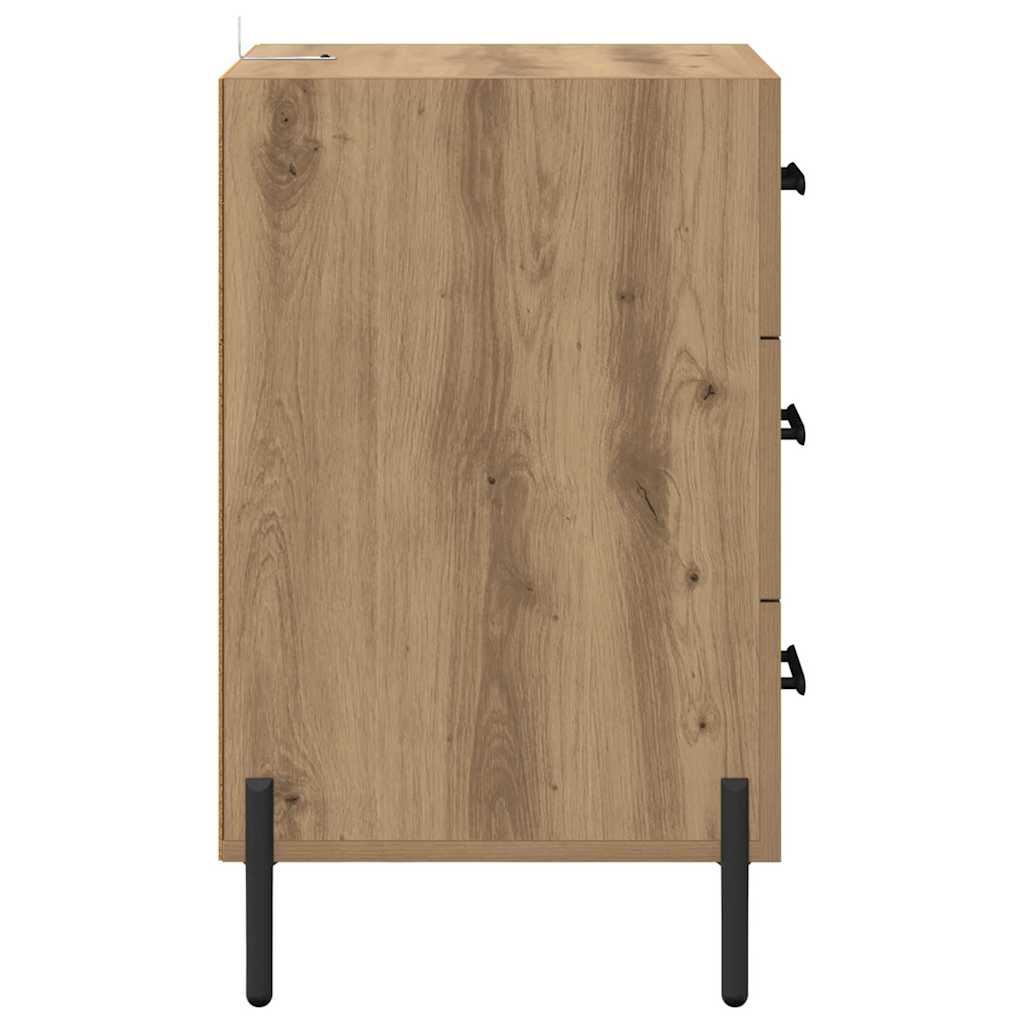 Bedside Cabinet Artisan Oak 40 x 40 x 66 cm Engineered Wood