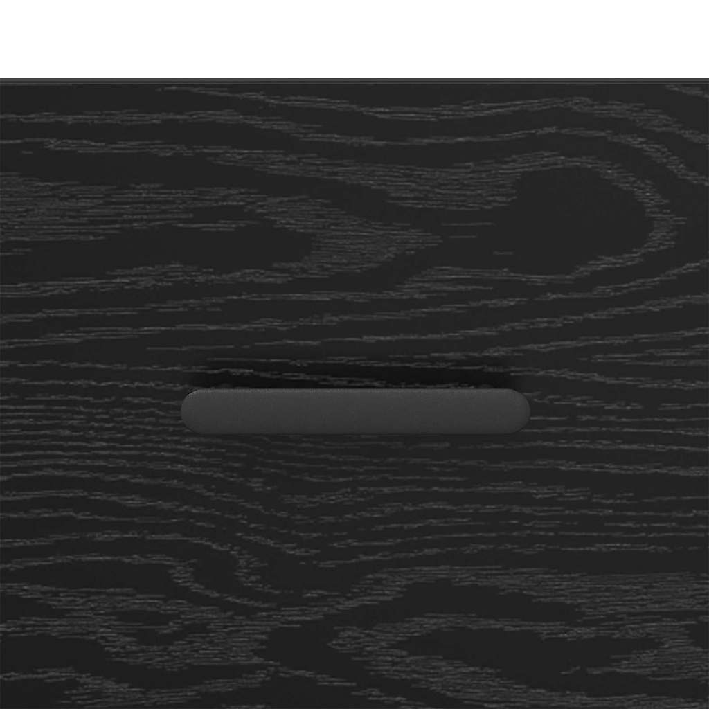 Bedside Cabinet Black Oak 40 x 40 x 66 cm Engineered Wood