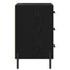 Bedside Cabinet Black Oak 40 x 40 x 66 cm Engineered Wood