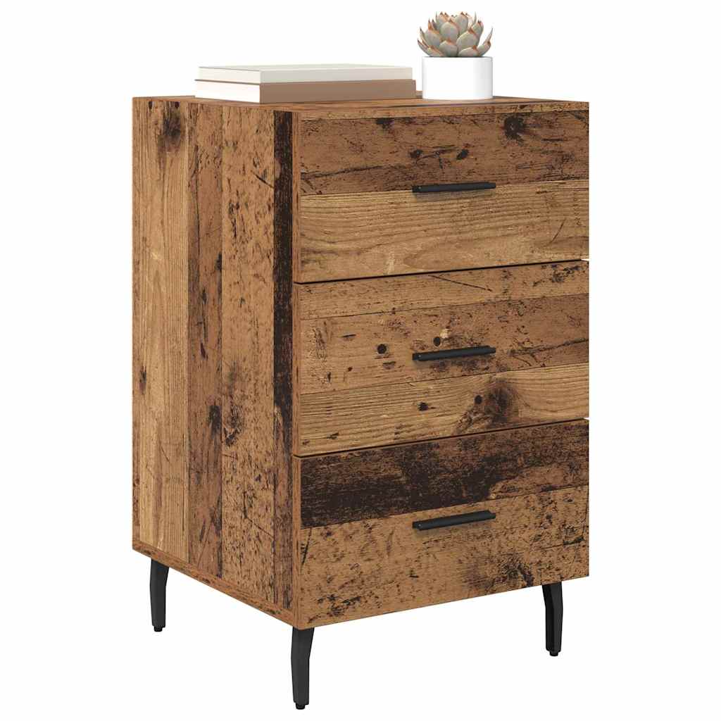 Bedside Cabinet Old Wood 40 x 40 x 66 cm Engineered Wood