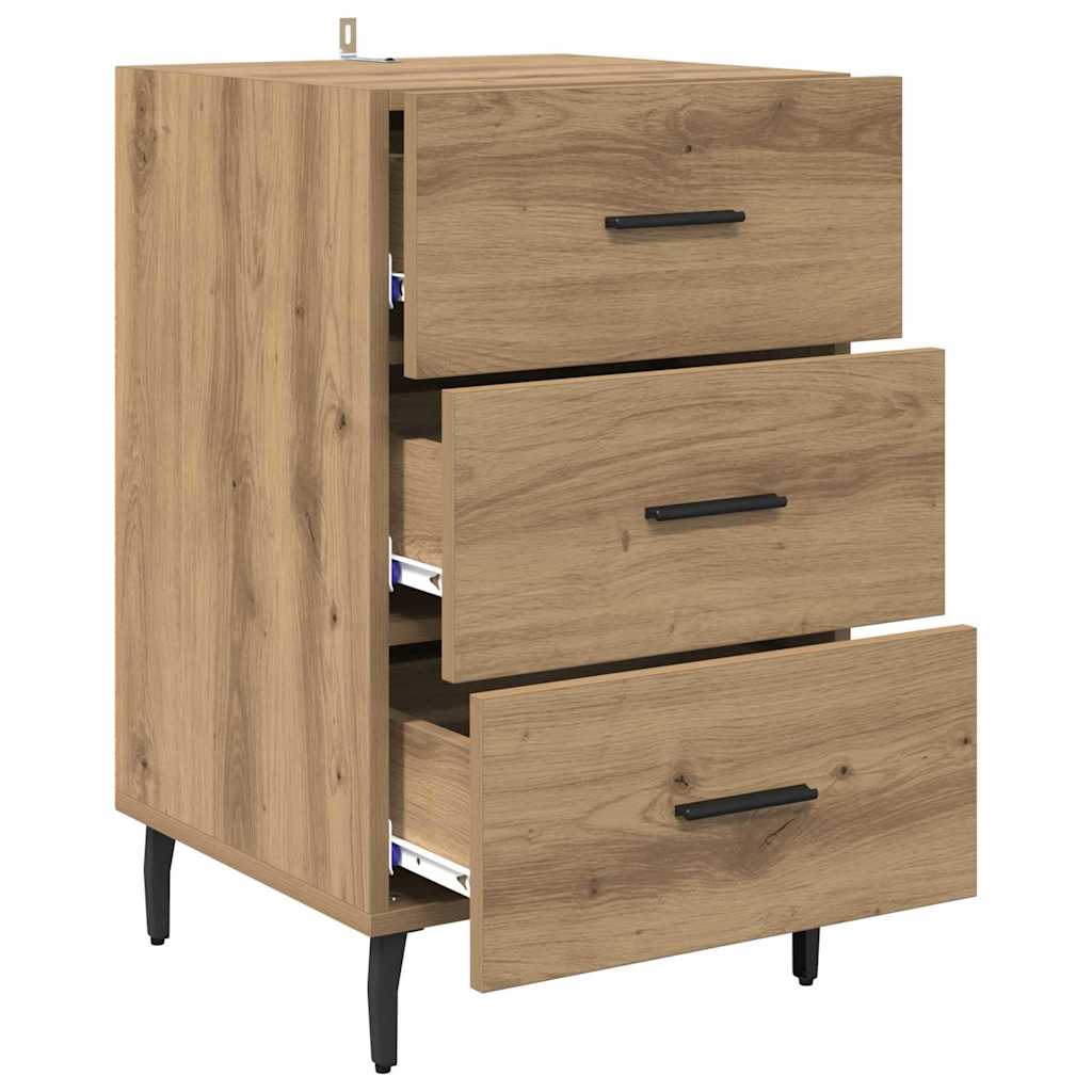 Bedside Cabinet Artisan Oak 40 x 40 x 66 cm Engineered Wood