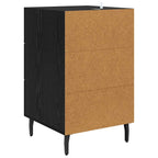 Bedside Cabinet Black Oak 40 x 40 x 66 cm Engineered Wood