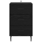 Bedside Cabinet Black Oak 40 x 40 x 66 cm Engineered Wood