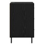 Bedside Cabinet Black Oak 40 x 40 x 66 cm Engineered Wood