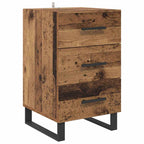 Bedside Cabinet Old Wood 40 x 40 x 66 cm Engineered Wood