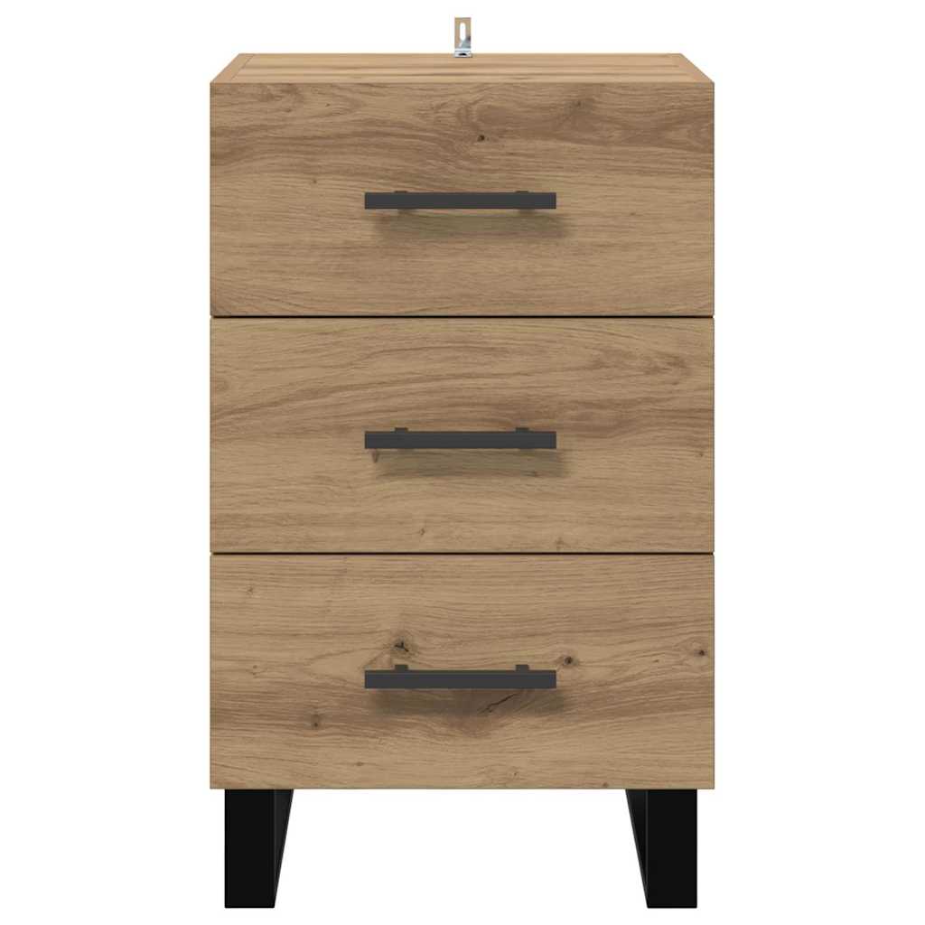 Bedside Cabinet Artisan Oak 40 x 40 x 66 cm Engineered Wood