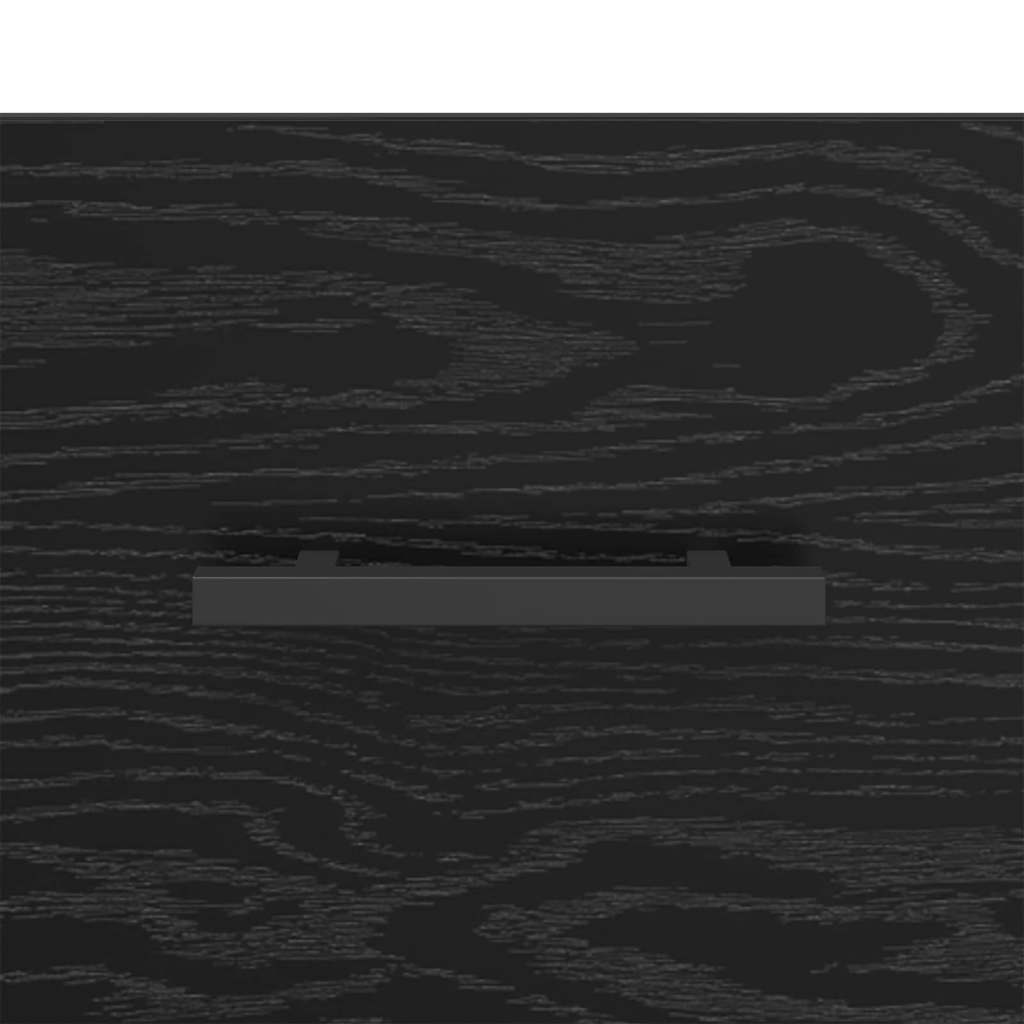 Bedside Cabinet Black Oak 40 x 40 x 66 cm Engineered Wood