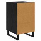 Bedside Cabinet Black Oak 40 x 40 x 66 cm Engineered Wood