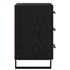 Bedside Cabinet Black Oak 40 x 40 x 66 cm Engineered Wood