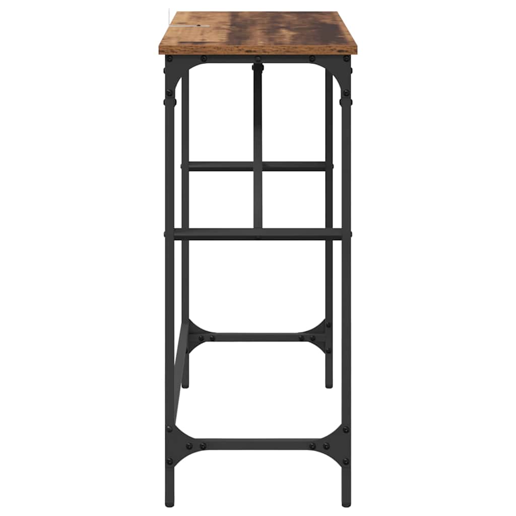 Console Table Old Wood 75 x 32 x 75 cm Engineered Wood