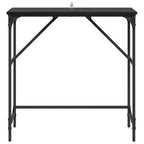 Console Table Black Oak 75 x 32 x 75 cm Engineered Wood