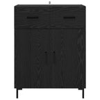 Sideboard Black Oak 69.5 x 34 x 90 cm Engineered Wood