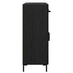 Sideboard Black Oak 69.5 x 34 x 90 cm Engineered Wood