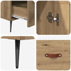 Highboard with Drawer Artisan Oak 69.5 x 31 x 115 cm